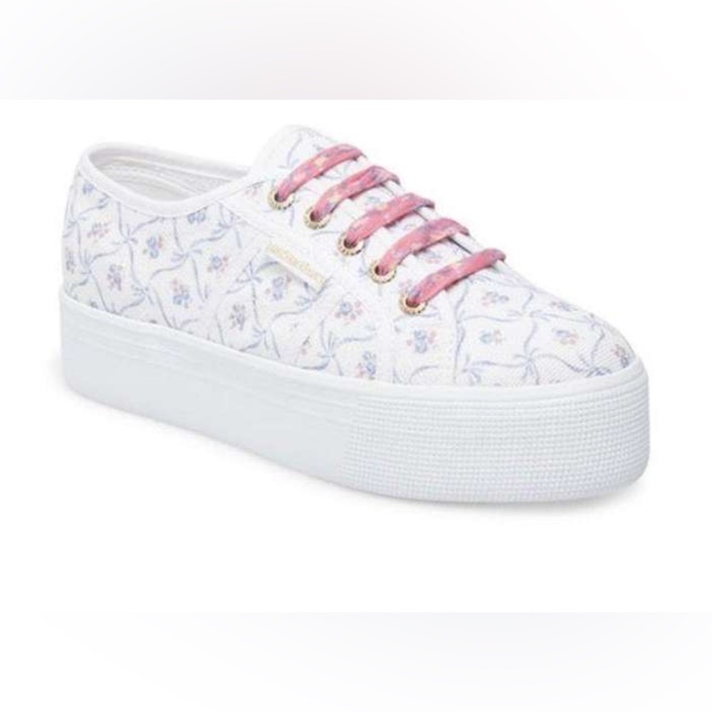 Loveshackfancy X Superga Sneakers Size 8 (Excelle… - image 3